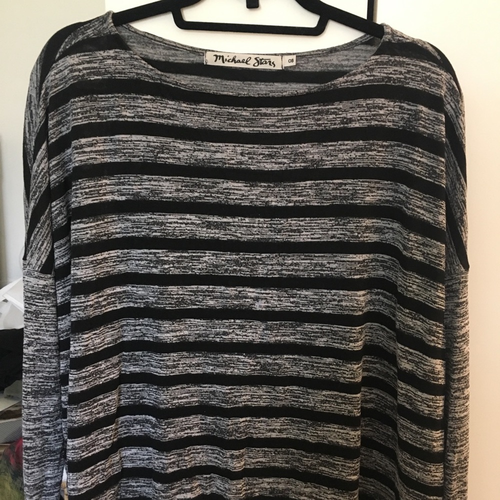 Michael stars boat neck pullover.